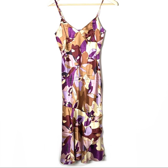 Express Dresses & Skirts - Express 100% silk midi slip dress